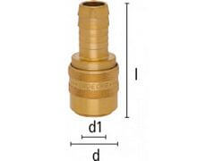 Szybkozłączka z Króćcem - Wersja Skrócona - Rozmiar 19 - DN 13 - Typ ESHG TLK - Odpowiednik HASCO Z 8