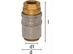 Szybkozłączka z Gwintem Wewnętrznym - Rozmiar 19 - DN 13 - Typ ESHG I - LUDECKE - Odpowiednik HASCO Z 8