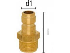 Wtyk Szybkozłączki z Gwintem Zewnętrznym Metrycznym - Rozmiar 19 - DN 13 - Typ ESHG NA - Odp HASCO Z 8