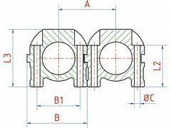 Rozdzielacz do Układów Regulacji Temperatury - Typ VBE - Stal Szlachetna - LUDECKE