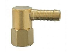 Króciec do Węża - ze Stożkiem DIN 3863 i Nakrętką - Proste - 45 i 90° - Typ ST MHL - LUDECKE