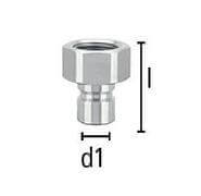 Wtyk Szybkozłączki z Gwintem Wewnętrznym - Rozmiar 9,4mm - DN 6 - Typ ESDM NI - Odp DME 1/4" - LUDECKE