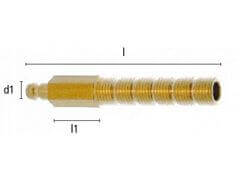 Wtyk z Gwintem Zewnętrznym o Długości 60 mm - Rozmiar 9,4mm - DN 6 - Typ ESDM 60-NA - DME 1/4" - LUDECKE
