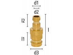 Łącznik - Adapter - z Wtykami DN 2,7 / DN 6 - ESHMC / ESHM - LUDECKE