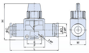 Zawór Wtykowy Prosty - Ręczny Odpowietrzający - RQSH3