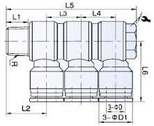Złącze Kątowe - ROzdzielacz Obrotowy D RQSLV3
