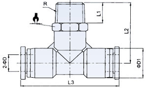 Złącze Wtykowe Trójnik T Typ RQST