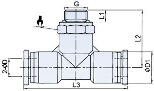 Złącze Wtykowe Typ T RQST z Uszczelką