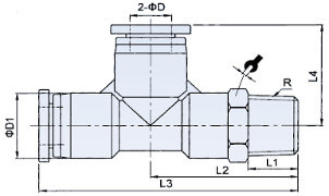 Złącze Wtykowe - Trójnik TL - RQSTL